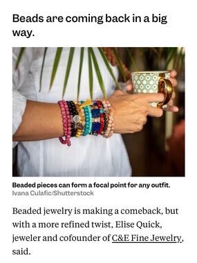 Beaded Jewelry - biggest summer trend of 2026.